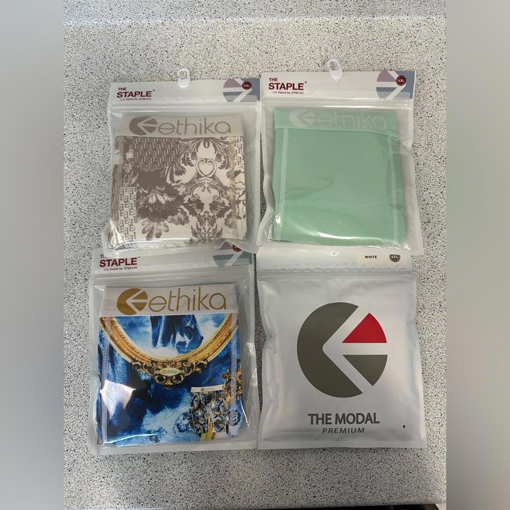 Ethika Lot Of 5 Boxers- All 4XL